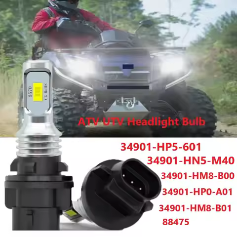 Headlight Bulb 34901-HP5-601 34901-HN5-M40 For 2007 Honda Recon 250 TRX250TM 2x4,34901-HR3-A21 Bulbs