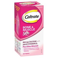【關注骨骼健康】Caltrate 佳存 50+ 健肌骼配方 100粒 (加鈣/維生素D3/鎂鋅銅錳) | 關節骨骼保健 | 平行進口 (最佳食用期: 2028年1月31日)
