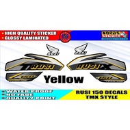 ❀ ☁ RUSI 150 TMX STYLE DECALS sticker