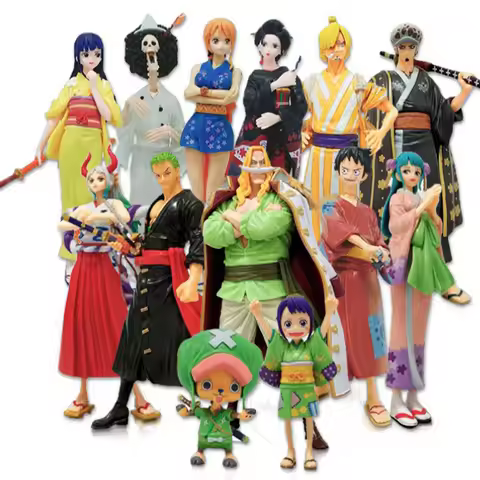 One Piece Wano Country Arc Figures Luffy Zoro Sanji Nami Chopper Yamato PVC Action Model Toys Collec