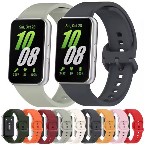 Sports Silicone Strap for Samsung Galaxy Fit 3 Band Smartwatch Rubber Bracelet Correa for Samsung Ga