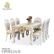 OPHELIA-II DINING SET (8P-200cm) ชุดโต๊ะอาหารหลุยส์ 8ที่นั่ง 200ซม. รุ่น โอฟิเลีย-2