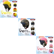 BKP V10 Kids Helmet/Helmet Budak- (Sirim Approved)- Size 57/ Visor (Tinted/Clear)/ Side Bracket/Scre
