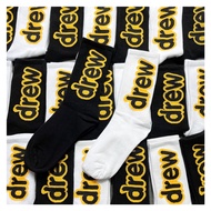 drew house Justin Bieber High Street Style Fashion Socks High Quality Cotton Socks Smiley Graffiti L