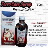 Ferro Care Syrup Iron Anti Anemic for Pet Dog Cat|60ml Pangdagdag ng RedBlood Cell/Dugo sa Aso Pusa