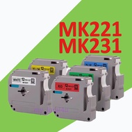 MK231 MK-231 MK Series Tape 12mm Brother Label tape MK Tape MK231 Compatible PT-80 PT-70 PT-65 PT-45