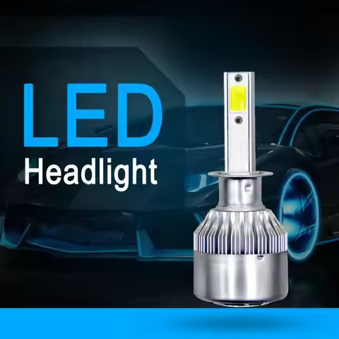1pc C6 H1 H3 H4 H7 LED Bulb Car Headlight H11 H13 9004 9005 9006 6000K 36W 12V 24V Lamps Auto Headla