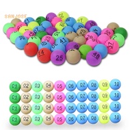 SJS-50Pcs Number 1-200 Assorted Color Lucky Dip Gaming Lottery Ping Pong Balls
