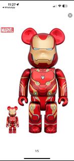 Bearbrick BE@RBRICK IRON MAN MARK50 100% & 400%