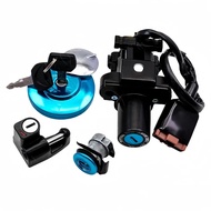 สวิทช์จุดระเบิดรถจักรยานยนต์ล็อคก๊าซเชื้อเพลิงถังน้ำมันฝาครอบที่นั่งล็อคกุญแจสำหรับฮอนด้า CRF250L CR