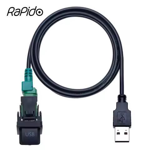 Car USB Switch 4 Pin Wire Harness RCD510 RNS315 for VW Bora Passat Polo Jetta MK5 Golf MK6 Sagitar S
