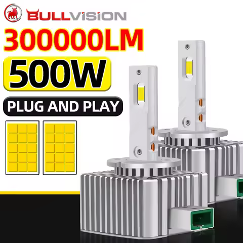 Bullvision D1S D3S LED Headlight 1:1 HID D3S D2S D4S D8S 300000LM 500W D1R D2R D3R D4 CANBUS Led 30P