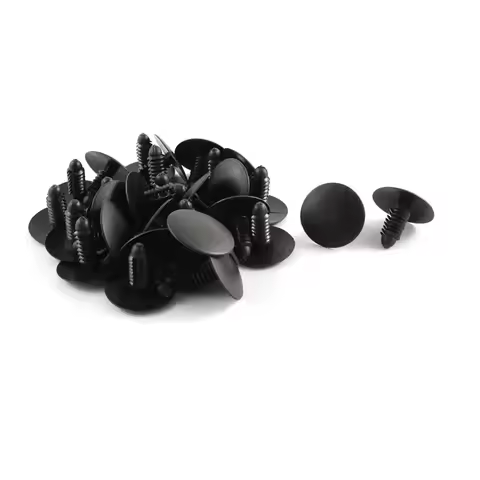 20Pcs 30Pcs 50Pcs Black Plastic Splash Guard Fastener Rivet Clips 8Mm X 19Mm X 25Mm Plastic Push-Typ