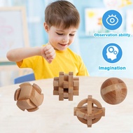Funny Wooden Puzzle Toy Safe to Play Puzzle Toy Wooden Puzzle Toy for Kids Educational Chinese Lock Game Logical Thinking Training Boys Girls Gift Southeast Asian Buyers