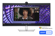 Dell - Dell 34 曲面視訊會議顯示器 - P3424WEB