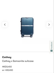 全新 國泰x Samsonite行李箱