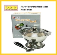 HAPPYBIRD SRS22 22cm Stainless Steel Rice Server | Periuk Nasi