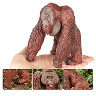 Simulation Large Red Ape Animal Model Monkey Solid Borneo Baboon Zoo Cognitive Children Gift Science