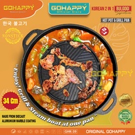 BULGOGI PAN GOHAPPY Super Grill Pan Multipurpose bbq Grill Pan