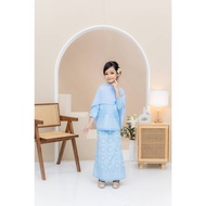 KURUNG LATEEFA |KURUNG SONGKET TABUR  | KURUNG SONGKET  BUDAK BY BUTIK RAISHA (BABY BLUE)
