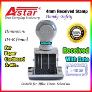 (-RECEIVED-) Date Stamp Astar - Received - Receipts - Penerimaan - Chop