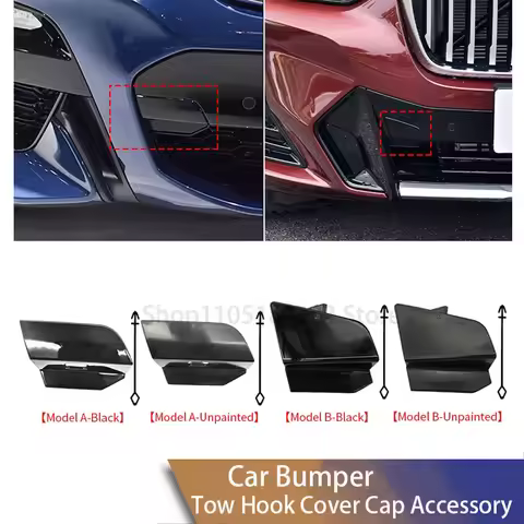 For BMW G01 G02 X3 X4 M Sport 2018-2024 Front Bumper Tow Hook Cover 51118064606 Black OE Replacement