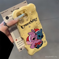 stone pattern Angel Stitch For iPhone 11 15 13 16 14 12 16PRO 14PRO 14PROMAX 13PROMAX 16PROMAX 16PLU