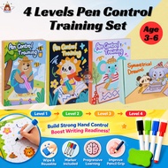 Wipe & Reusable Tracing Book for Kids Writing Practice Book Kids Activity Set Educational Toys for k