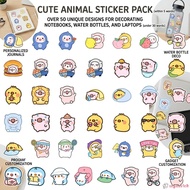 50Pcs Cute Bystander Family Waterproof Stickers PVC Decals for Cup Phone Laptop