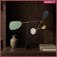 [ShiwakiedMY] Balance Mobile Geometric Desktop Kinetic Balancing Sculpture with Wooden Base Wood Woo