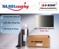 Sơn Xịt Xóa Vết Xước Ô TÔ MITSUBISHI XPANDER Màu XÁM NÂU Code C31 - GREENISH BROWN Chính Hãng D-BOND