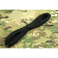7GEA Black 7-Core Hard Round Umbrella Rope Lightweight Carrying Rope with Vest Backpack Suitable for