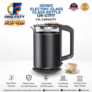 iSONIC Electric Premium Glass Kettle 1.7L Keep Warm 1355W Fast Boiling Smart Kettle M:IJK-G1717