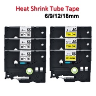6/9/12/18mm Heat Shrink Tube Tape Compatible for Brother hse211 Hse-211 Hse221 Hse231 Hse-231 HSe631