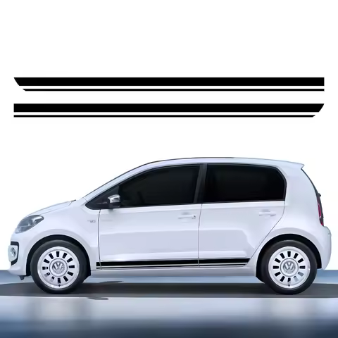 Car Door Side Sticker Vinyl Decal Stripes Graphics Applique Accessories For Volkswagen Up Hatchback 