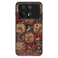 Phone Case POCO X7 X6 X5 X3 PRO GT 4G 5G TPU Rubber Softcase Beautiful Red Persian Rug