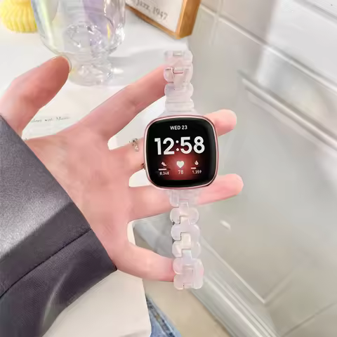 Correa Resin Watch Strap for Fitbit Sense / Sense2 Band Replacement Bracelet for Versa 3 / Versa 4 B