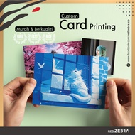 【 Red Zebra 】A5 A6 A7 Postal Card Printing ART CARD 300gsm | Urgent Siap | Print custom | Digital Pr
