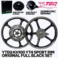KAWASAKI AR80/AR125/KH100 SPORT RIM (ORIGINAL YTEQ KOTAK HIJAU/HITAM)