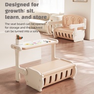 Baby Activity Table Chair Set Foldable, Portable Kids Learning Desk for Small Spaces, Toddler Early 