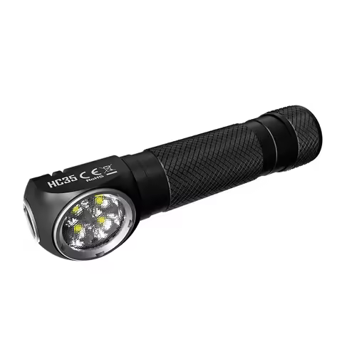 NITECORE HC35 USB Rechargeable Headlamp 2700 Lumens With NL2140HP 4000mAh Batter L-shaped HeadLight 