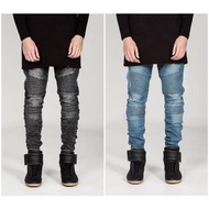 2016 New fashion men jeans Hole jeans man pants 男士牛仔褲