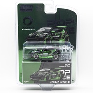 enigma x Pop Race 1:64 GR Yaris Pandem Rocket Bunny Goodride Green-Black Blister Card Version Diecas