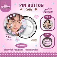 CORTIS - DECO PIN BUTTON KEYCHAIN/ MIRROR KEYCHAIN