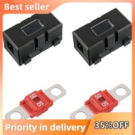 2 X ANS-H Car Fuse Holder and 2 X High Current Bolt on Midi Fuses 40A Amp Plastic Midi Fuse Holder f