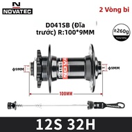 Novatec MTB Xe Đạp Hubs D041/D442SB CRMO Vòng Bi Thép Freehub Cassette MS Micro Spline 12S Tương Thí