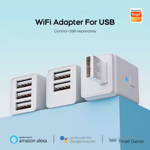Tuya Smart Micro USB Adapter Switch WiFi Mini USB Power Adaptor 5V Works with Hey Google Alexa Alice