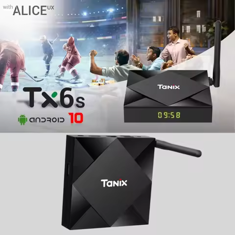 Tanix TX6S TV Box Android10.0 Allwinner H616 Quad Core 2GB 16GB H.265 Wifi 4K HDR Media Player Set T