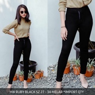 Hw Ruby Women's Jeans Hw Ruby Black Premium Stretchy Material