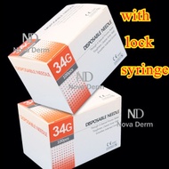 34Gx1.5mm 34Gx2.5mm  34Gx4mm 32Gx4mm/13mm Disposable Beauty Small Needle 30Gx4mm 30x13mm 30Gx25mm Sm